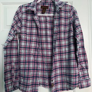 Pink and blue flannel Lincoln Outfitters
